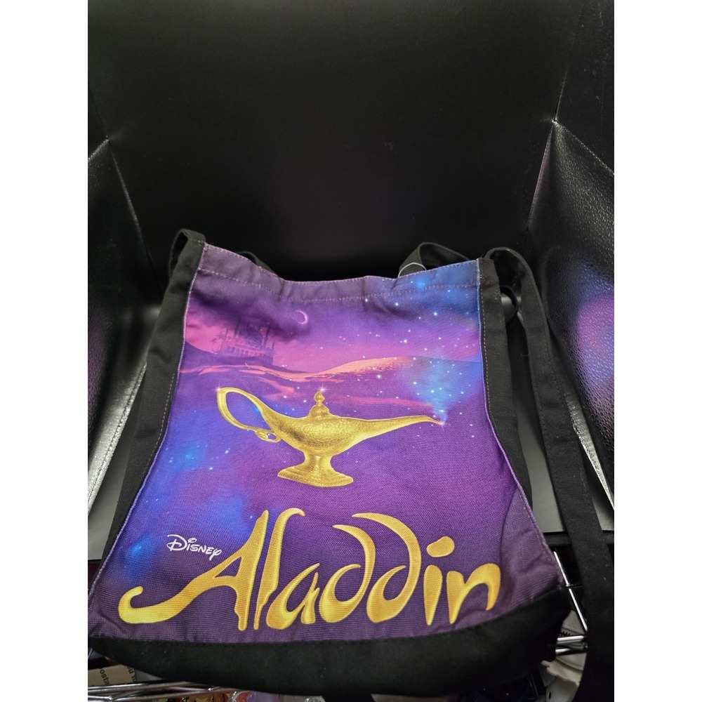 DISNEY On Broadway ALADDIN The Musical Canvas Tote Bag with Crossbody Strap NWT